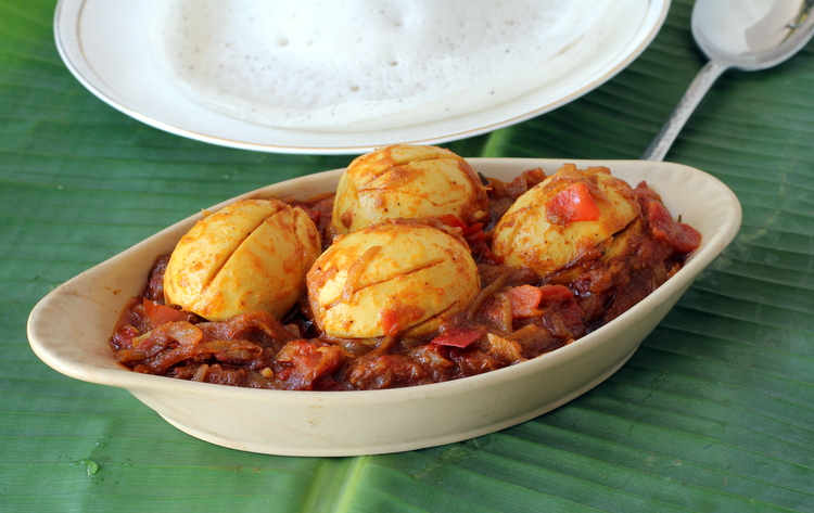 Egg Roast - Kerala Style Recipes - Indian Egg Dishes