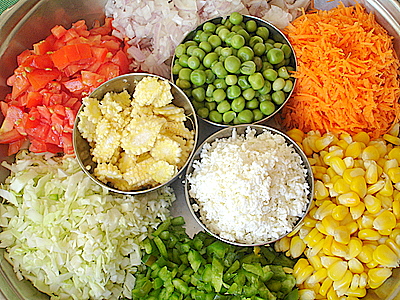 Chopped vegetables recipes