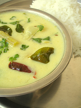 Majjiga Charu - vegetables cooked in spiced buttermilk