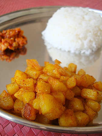 Triangle Aloo Fry Recipe