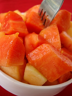 musk-melon-papaya-salad