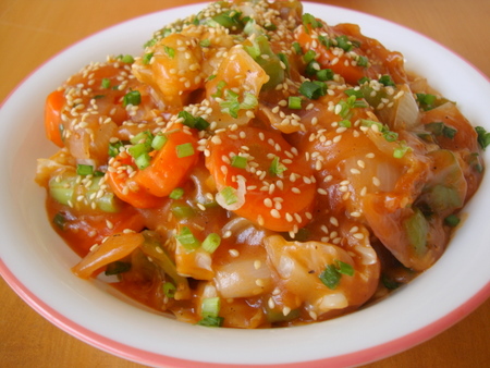 Vegetables in Ginger Garlic with Sesame seeds - 43