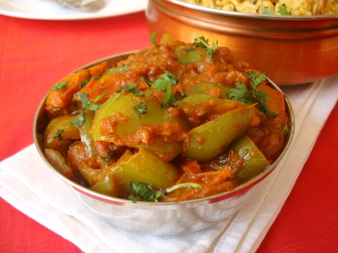 Capsicum Tomato Curry Recipe