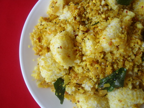 Left Over Idlis with Pappula Podi Quick tiffin with left over idlis - 27