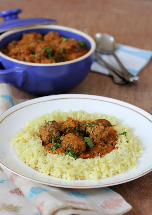 Meatball Curry - Anglo Indian Food - Mutton Kheema Recipe