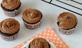 mocha cupcakes with espresso buttercream frosting