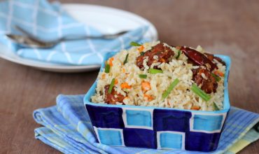 corn manchurian fried rice