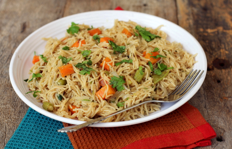 semiya pulao vermicelli - Indian food recipes - Food and cooking blog