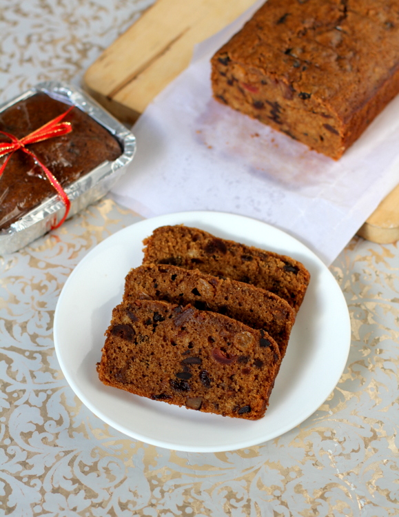 Eggless Fruit Cake Fruitcake Without Eggs Easy Eggless Cake Recipe