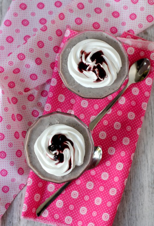 eggless blueberry mousse