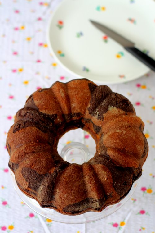 Vegan Marble Bundt Cake - In-Fused Living: The fusion veggie food blog