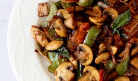 how to make mushroom pepper fry