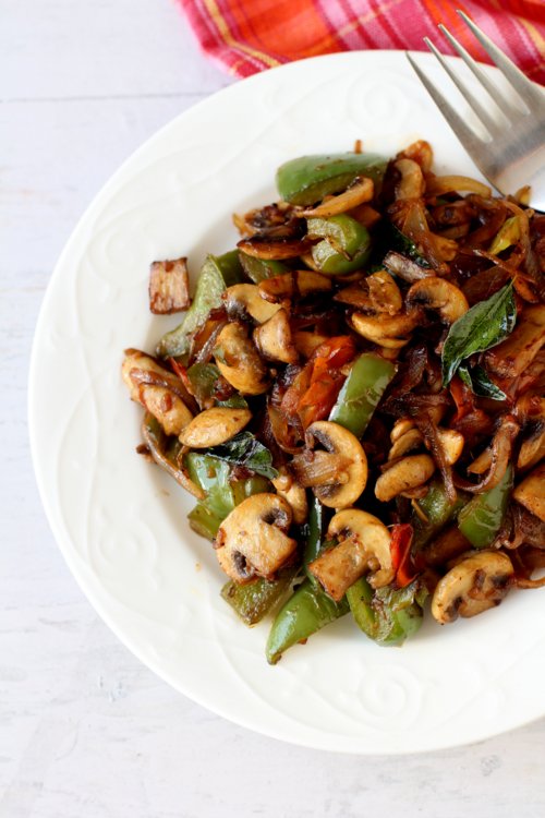 Restaurant Style Mushroom Pepper Fry