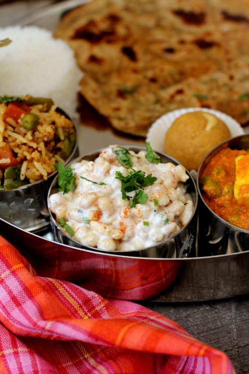 Boondi Raita with Tawa Pulao