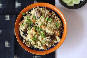 mushroom pulao recipe