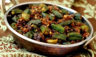 how to make bhindi fry recipe indian style okra with onions